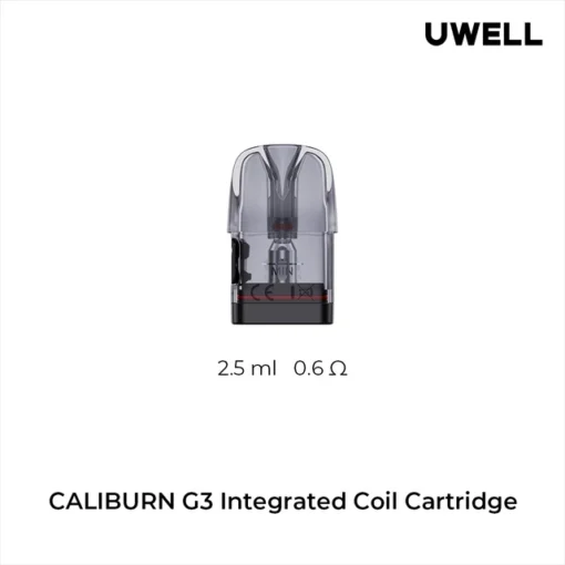 Uwell Caliburn G3 pods Replacement Features : Uwell Caliburn G Pod Series 2mL Pod Capacity Top Fill System – Mouthpiece Fill Cap