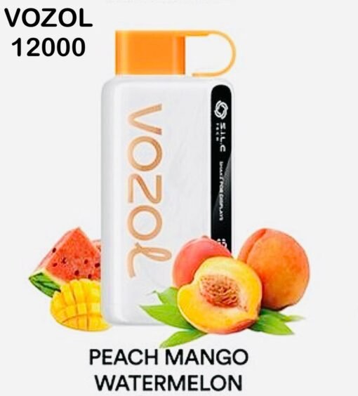 Vozol Star 12000 Puffs Disposable Vape Peach Mango Watermelon