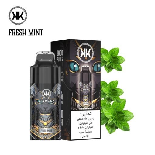 KK Energy 8000 Puffs Alien Box Disposable Vape Fresh Mint