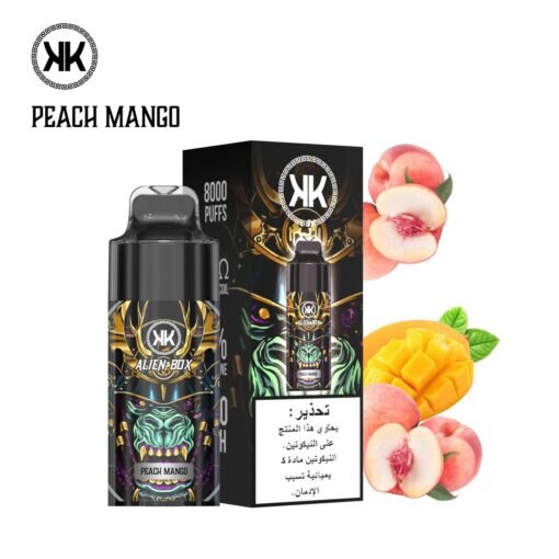KK Energy 8000 Puffs Alien Box Disposable Vape Peach Mango