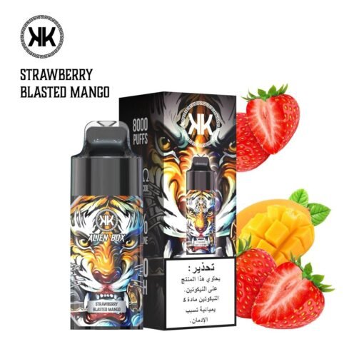 KK Energy 8000 Puffs Alien Box Disposable Vape Strawberry Blasted Mango